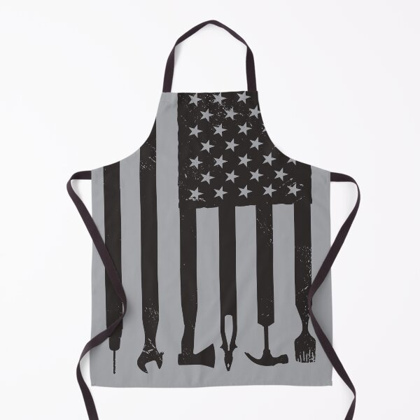 Item preview, American Flag with Carpenter Tools as the Stripes designed and sold by CoolSilhouettes.