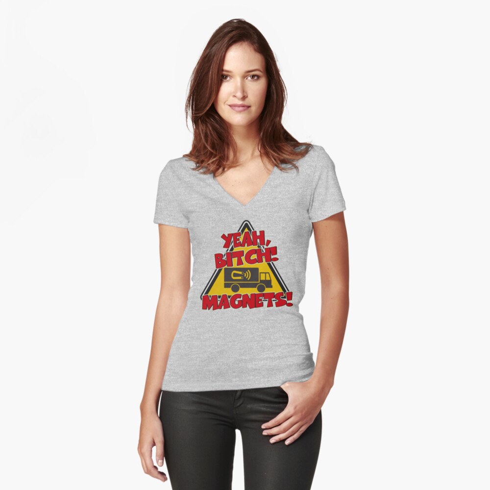 Item preview, Fitted V-Neck T-Shirt designed and sold by traciv.