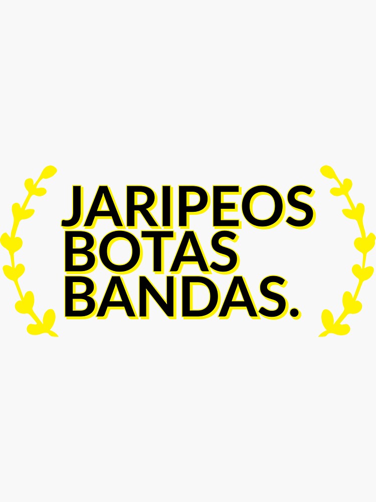 "Mexican Jaripeos Botas Bandas " Sticker for Sale by TrendyMex Redbubble