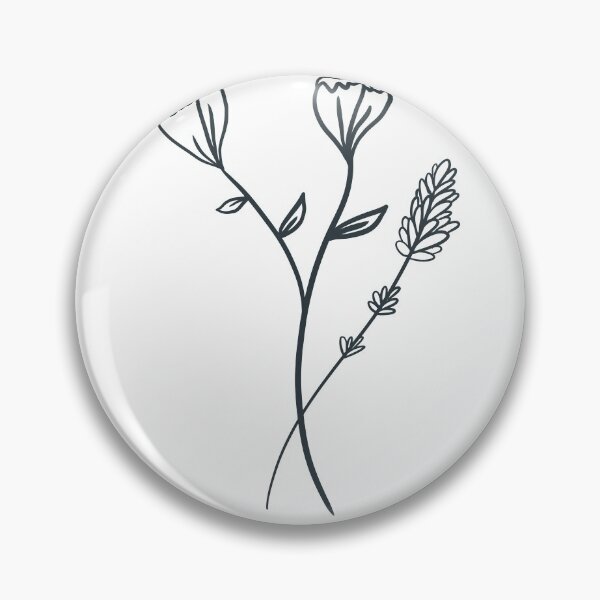 Item preview, Simple little flowers (Navy) designed and sold by vanderhoofkate.