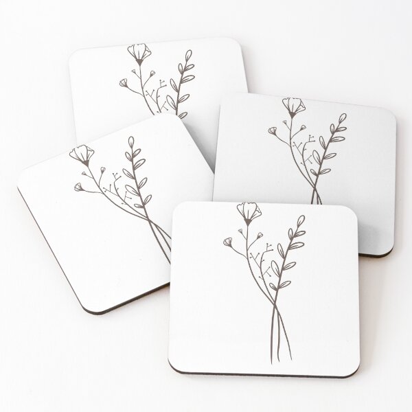 Item preview, Simple little flowers (Brown-ish) designed and sold by vanderhoofkate.