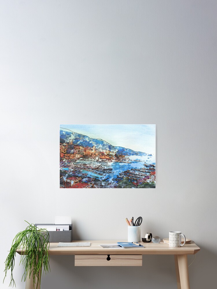 Thumbnail 2 of 3, Poster, Monaco designed and sold by GryffinDesigns.