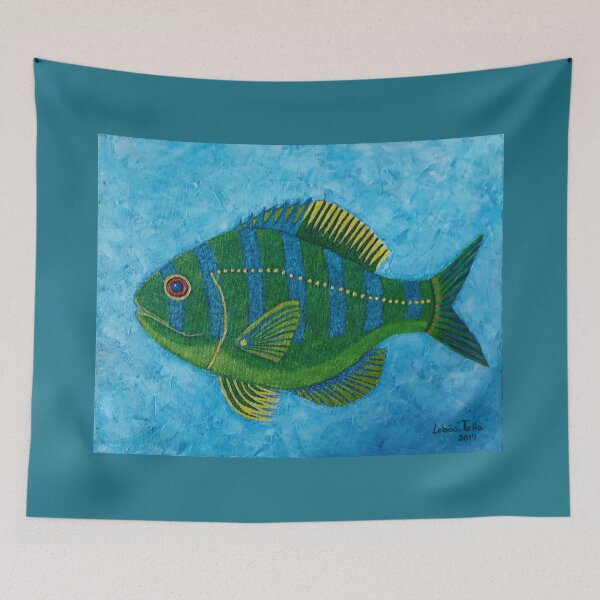 Item preview, Castañeta - Color Fish I designed and sold by Madalena Lobao-Tello.