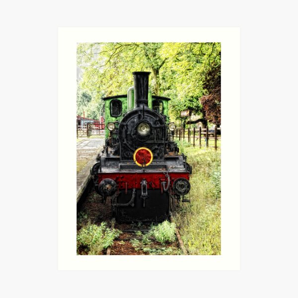 Old Steam Train Art Print