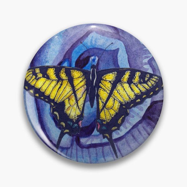 Item preview, Watercolor blue rose and butterfly designed and sold by susserain.