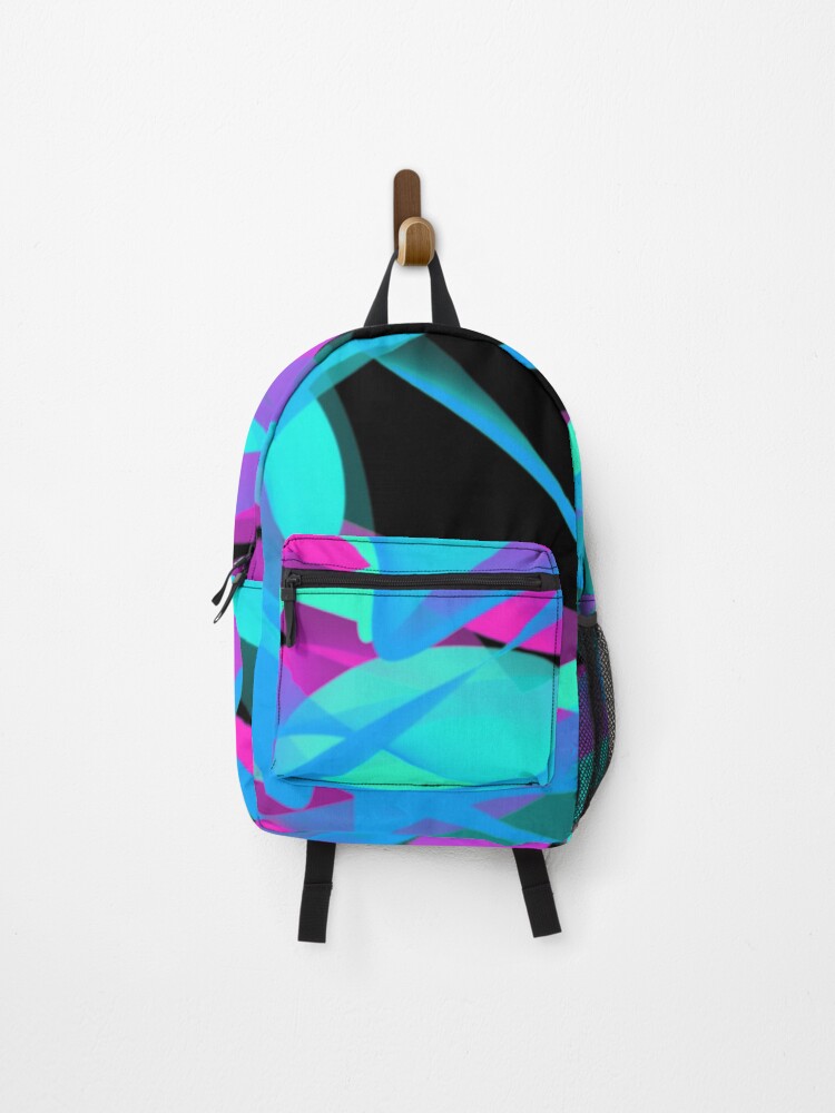 Thumbnail 1 of 3, Backpack, Neon Abstract Pattern designed and sold by bradm50.
