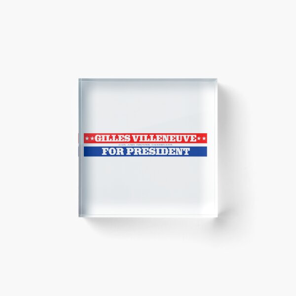 Item preview, Gilles Villeneuve for president designed and sold by Dark Monohue.