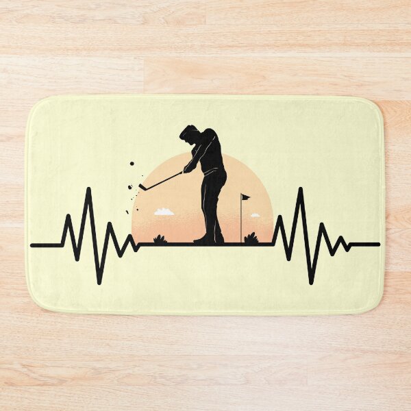 Artikelvorschau, Golfer macht einen Swing Heartbeat entworfen und verkauft von CoolSilhouettes.