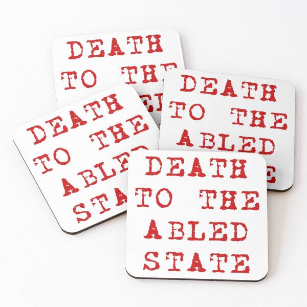 Item preview, death to the abled state designed and sold by PunkCroc.