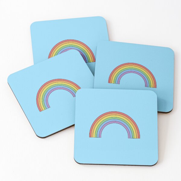 Item preview, Rainbow pattern on blue designed and sold by stina-bee.