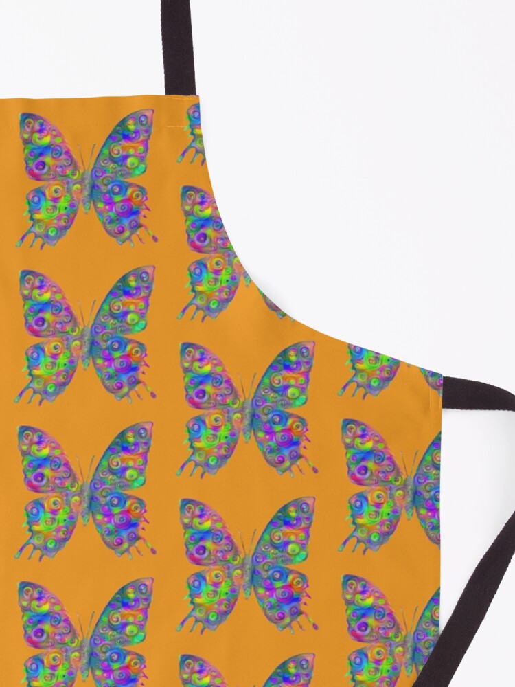 Alternate view of #DeepDream Motley Butterfly Apron