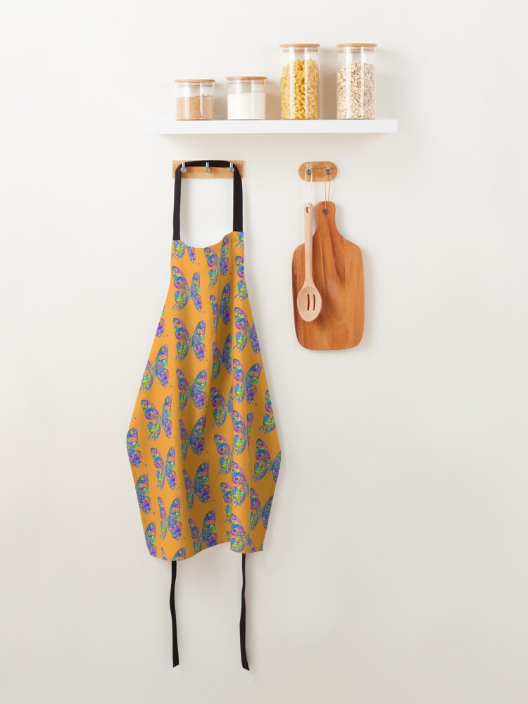 Alternate view of #DeepDream Motley Butterfly Apron
