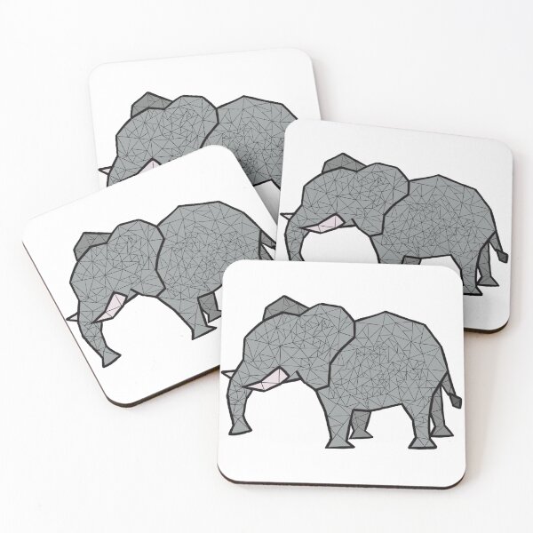 Item preview, Geometric elephant designed and sold by apis-florea.