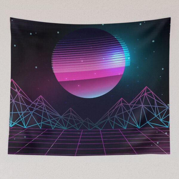 Item preview, Flashback 80s Sunset Synthwave designed and sold by MaiZephyr.