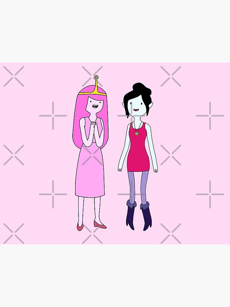 Adventure Time Princess Bubblegum And Marceline Art Board Print By Kidcartoon Redbubble