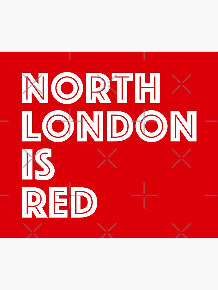 "North London Is Red" Sticker for Sale by Confusion101 Redbubble