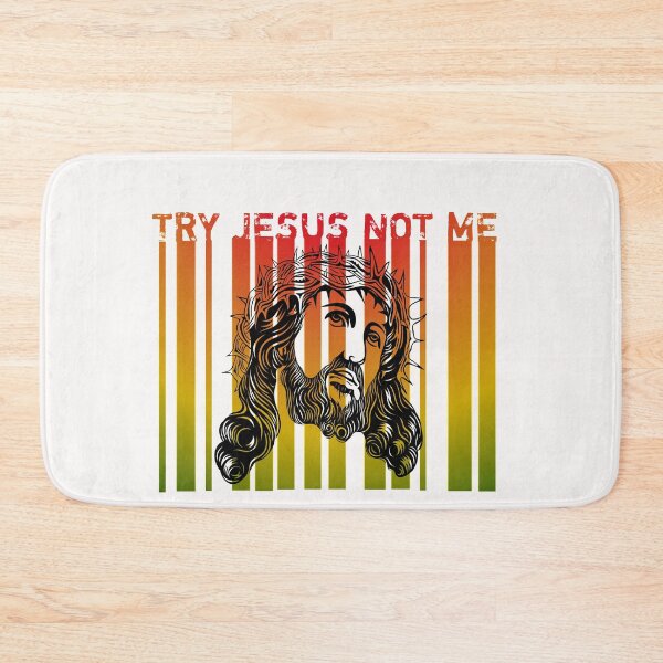 Item preview,  Try Jesus Not Me Retro designed and sold by thebearderhood.
