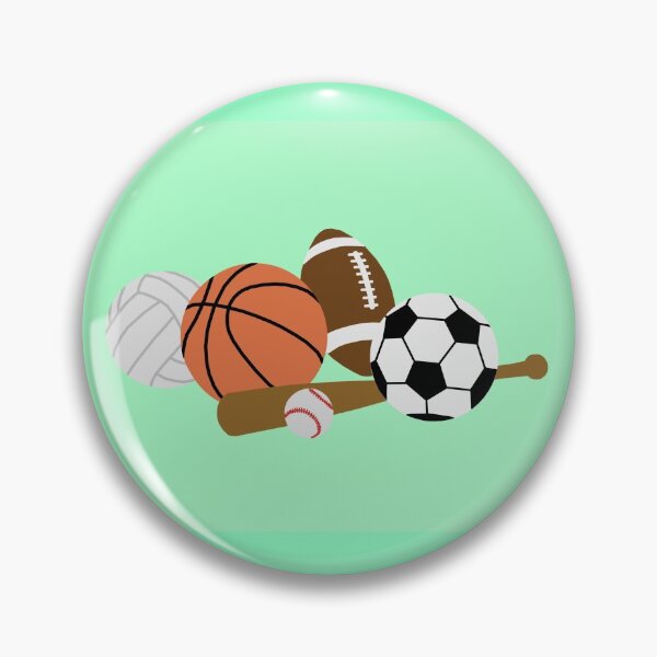 Item preview, sports balls in a pile designed and sold by Ella's  Doodles And Designs.