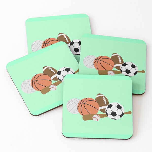 Item preview, sports balls in a pile designed and sold by Ella's  Doodles And Designs.