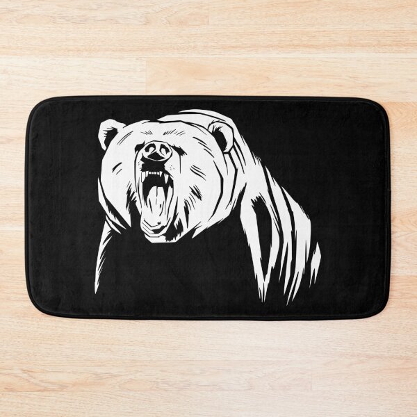 Item preview, Angry Grizzly Bear Roaring Silhouette designed and sold by CoolSilhouettes.