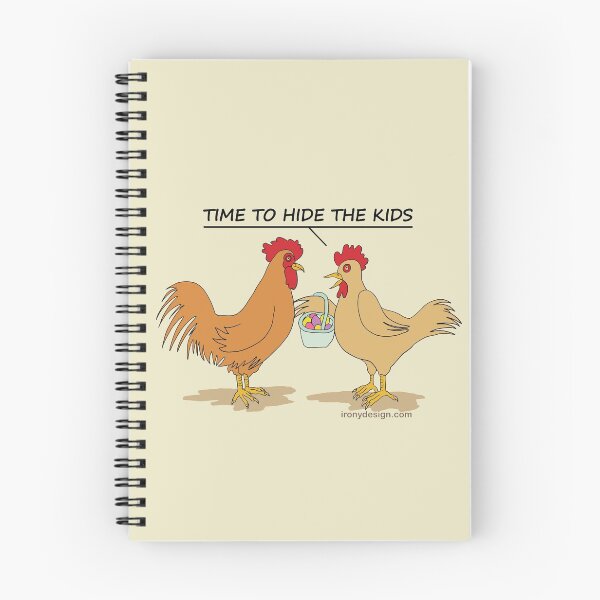Item preview, Funny Chicken Easter Egg Hunt Cartoon designed and sold by ironydesigns.