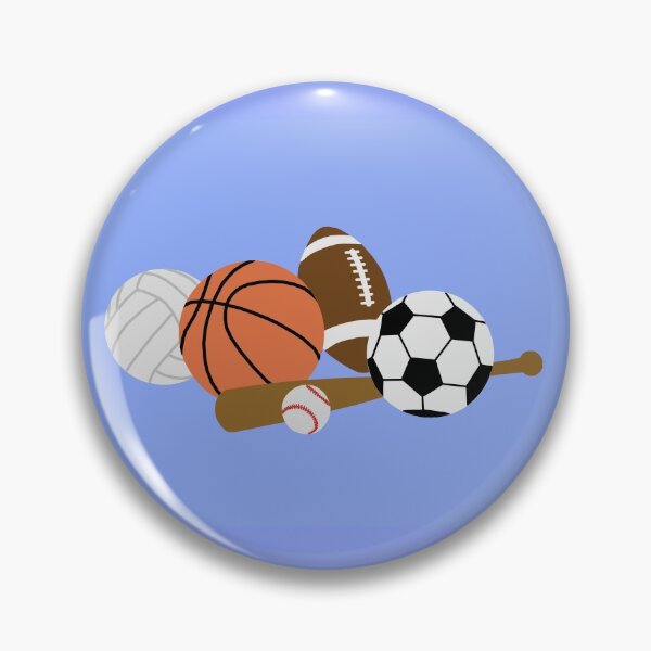 Item preview, sports balls in a pile designed and sold by Ella's  Doodles And Designs.