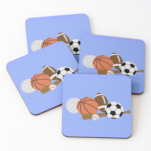 Item preview, sports balls in a pile designed and sold by Ella's  Doodles And Designs.