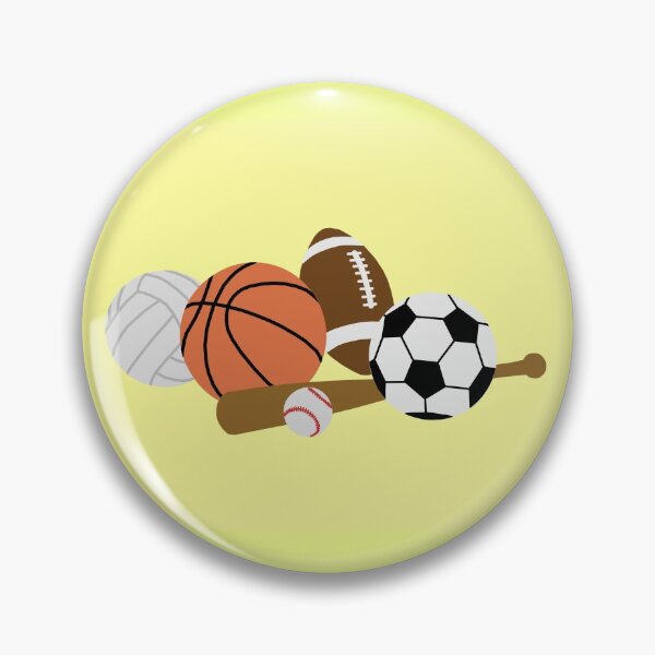 Item preview, sports balls in a pile designed and sold by Ella's  Doodles And Designs.