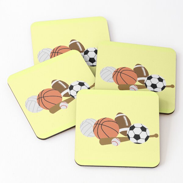 Item preview, sports balls in a pile designed and sold by Ella's  Doodles And Designs.