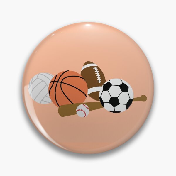 Item preview, sports balls in a pile designed and sold by Ella's  Doodles And Designs.
