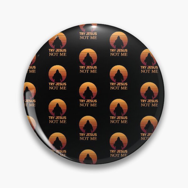 Item preview, Try Jesus Not Me Retro Sun designed and sold by thebearderhood.