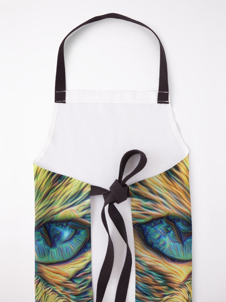 Alternate view of #DeepDreamed Cat Apron