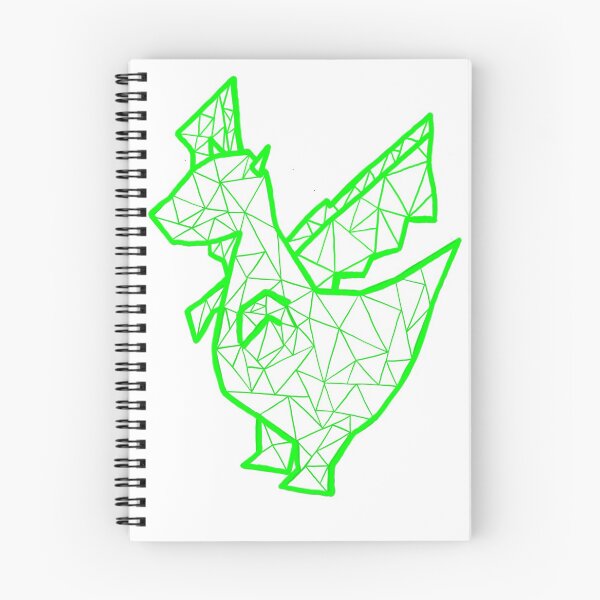 Item preview, Green Geometric dragon designed and sold by apis-florea.