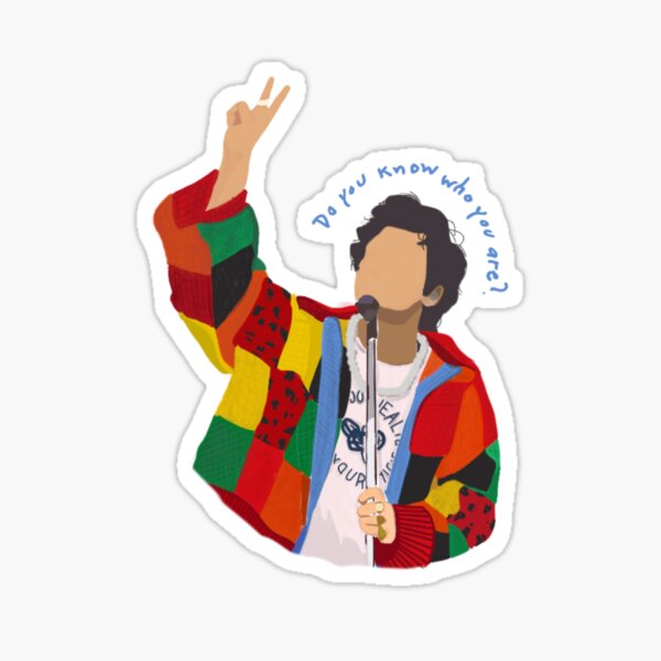 Do you know who you are? Harry Styles Art Sticker