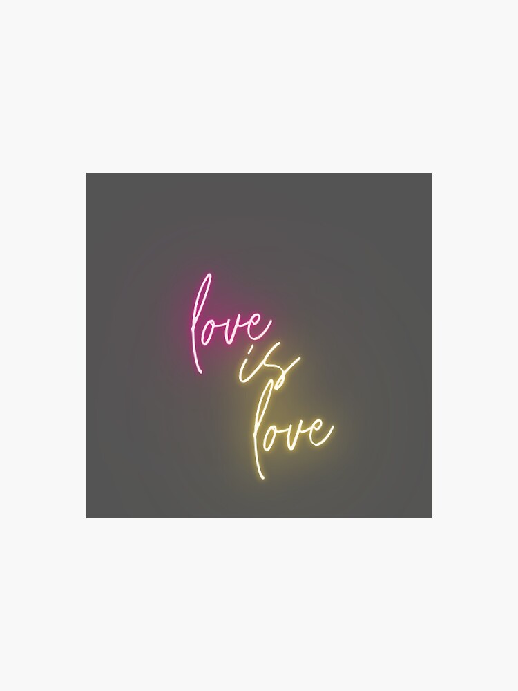 Thumbnail 3 of 3, Sticker, Love is love designed and sold by racer0220.