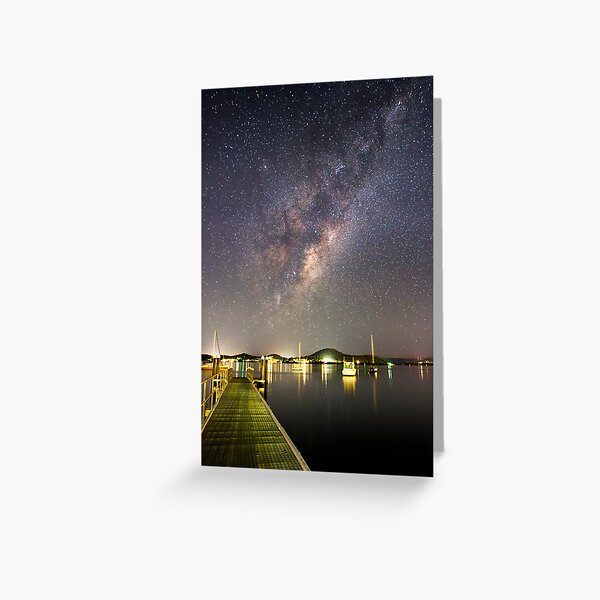 Galaxy Rise Greeting Card