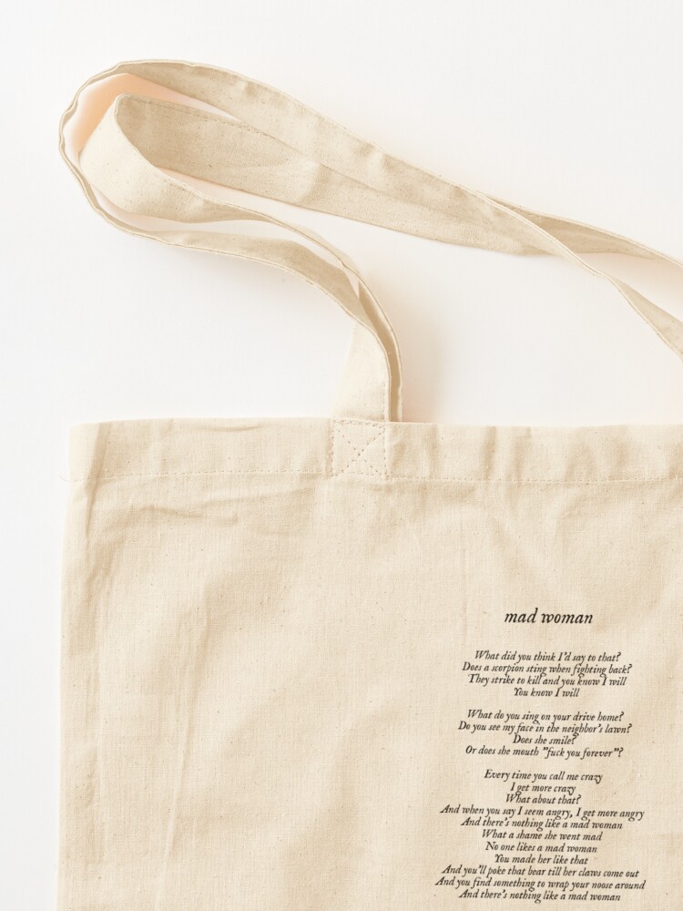 Mad Woman Lyrics Taylor Swift Folklore | Tote Bag