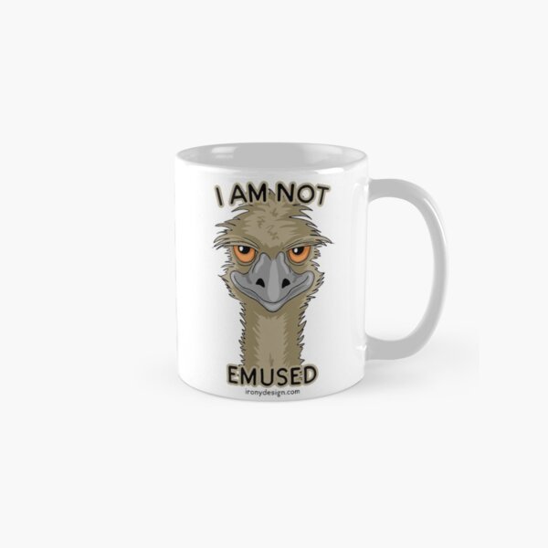 Item preview, I Am Not Emused Funny Emu Pun Orange designed and sold by ironydesigns.