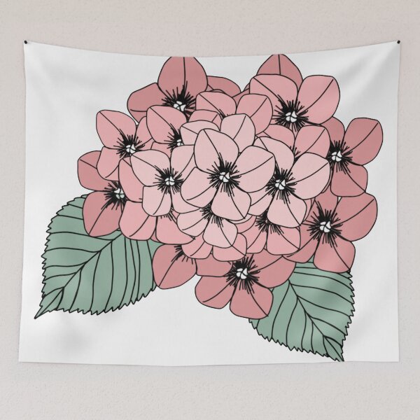 Item preview, pink hydrangea designed and sold by nikkifrieder.