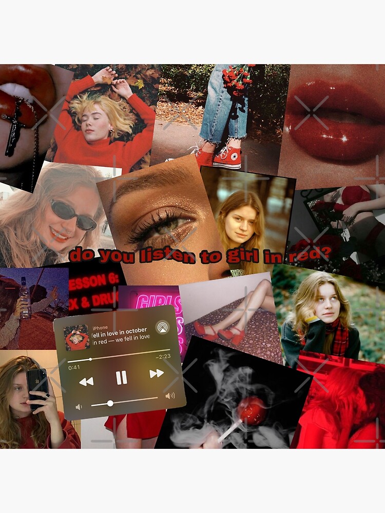"do you listen to girl in red?" Poster by JaidynBailee Redbubble