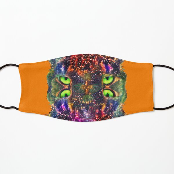 Artificial neural style Space galaxy mirror cat Kids Mask