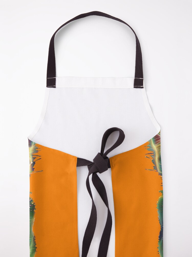 Alternate view of Artificial neural style Space galaxy mirror cat Apron