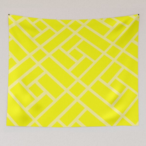 Item preview, Geometric Pattern Light Yellow Line Over Yellow Abstraction  designed and sold by Neil Feigeles.