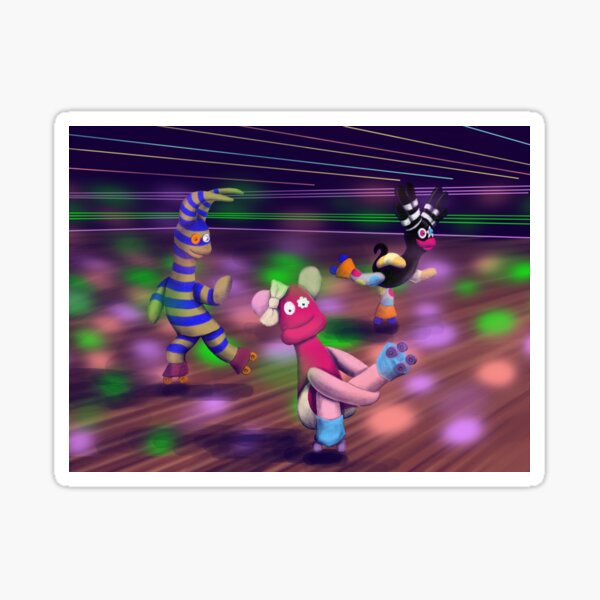 Roller Skating Fun Sticker