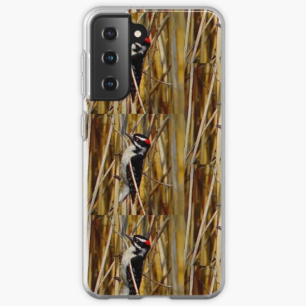 Red-headed woodpecker by Yannis Lobaina Samsung Galaxy Soft Case