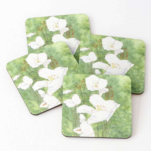 Item preview, White Himalayan Poppies 2 designed and sold by Jan Palmer.
