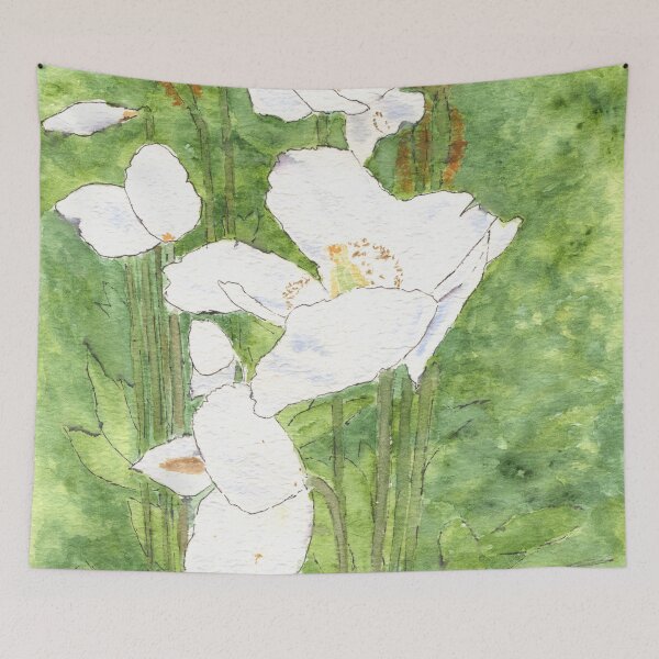 Item preview, White Himalayan Poppies 2 designed and sold by Jan Palmer.