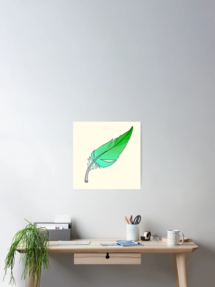 Thumbnail 2 of 3, Poster, Feather Gradient designed and sold by DrawingBasic.
