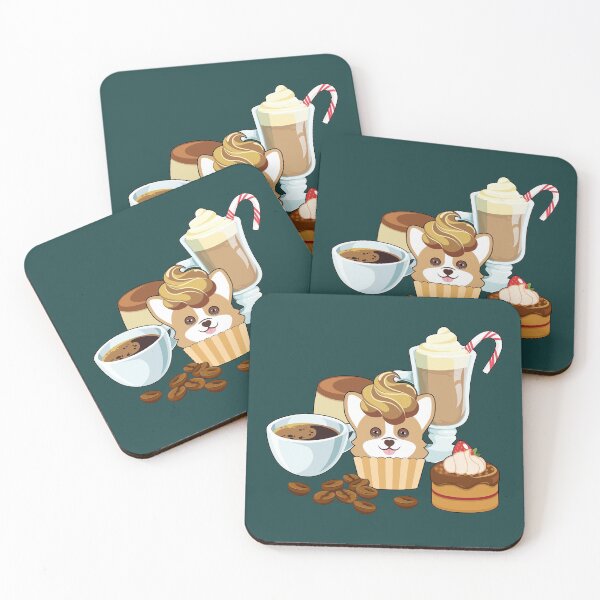 Item preview, Corgi Cupcake and Coffee  designed and sold by MaplewoodMerch.