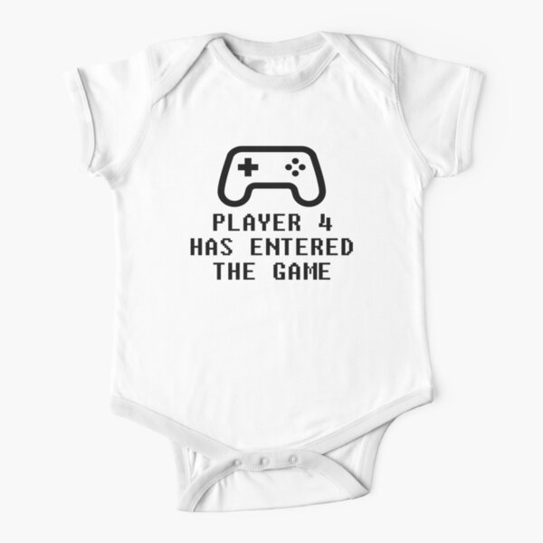 Player 4 Has Entered The Game Short Sleeve Baby One-Piece